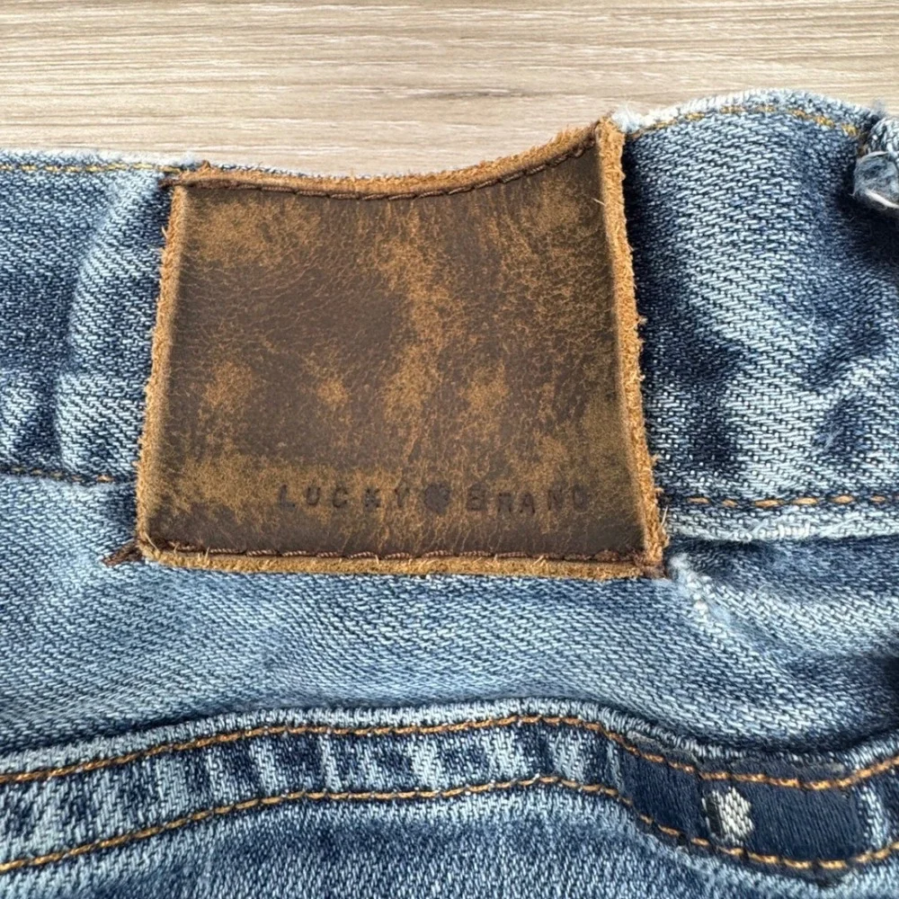 Lucky Brand 181 Relaxed Straight Mens Jeans Blue Medium Wash 40x30 Stretch Denim